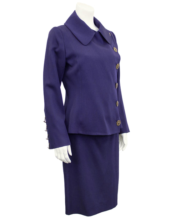 Purple Skirt Suit – Vintage Couture