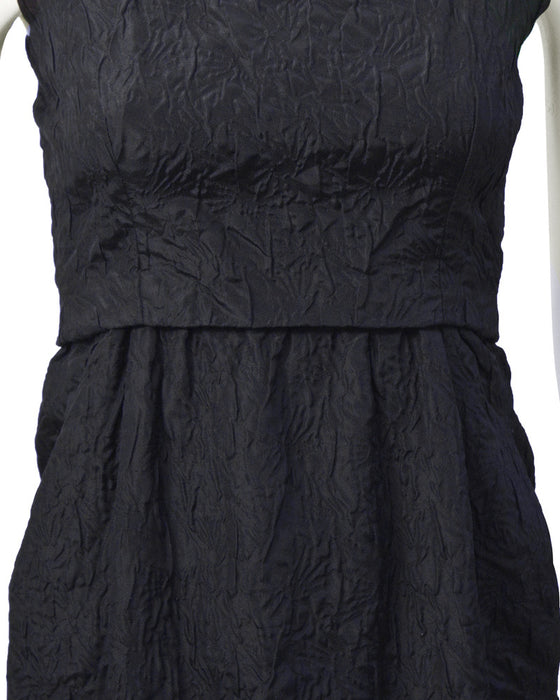 Black Blistered Silk Ensemble – Vintage Couture