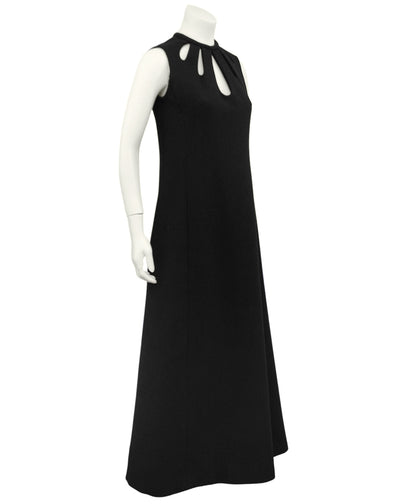 Black Cut Out Gown – Vintage Couture