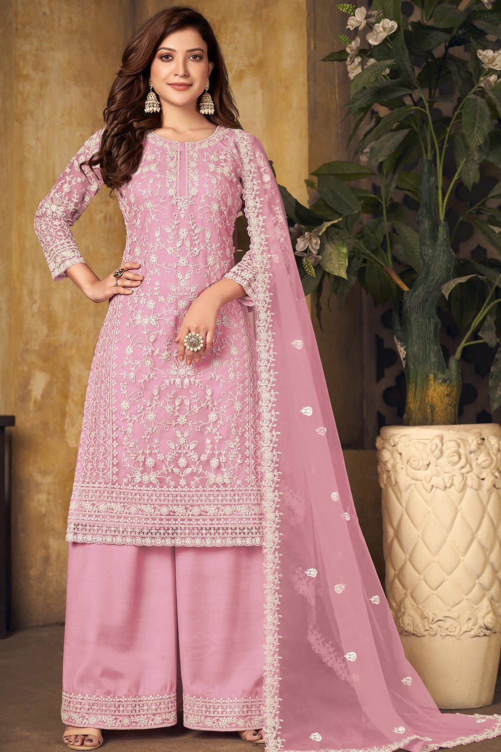 beautiful pink salwar suit