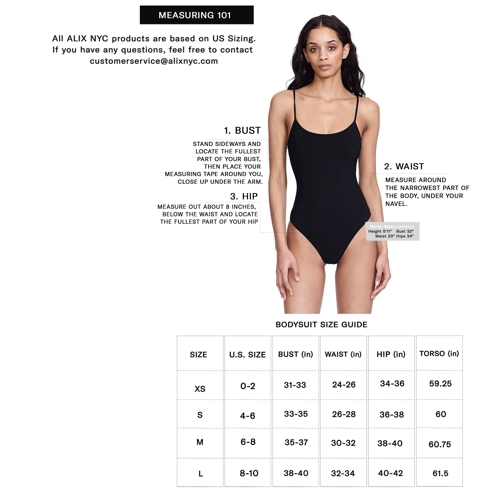 Size Guide – ALIX NYC