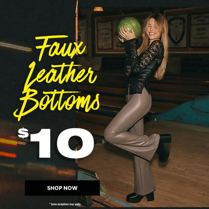 Forever 21 - Faux Leather Bottoms