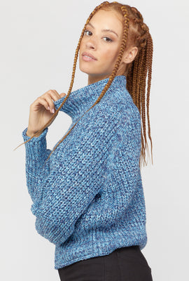 Link to Chunky Turtleneck Sweater Blue