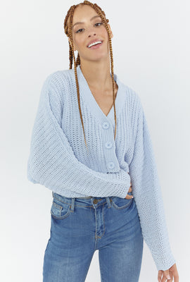 Link to Cropped Cardigan Sweater Light Blue