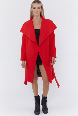Link to Waterfall Belted Coat Red