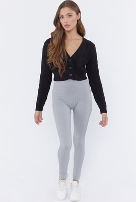 Link to Legging Doublé De Similifourrure Gris pale