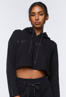Link to Active Cropped Hoodie Black