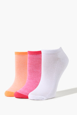 Link to Ankle Sock Set - 3 Pack Pink