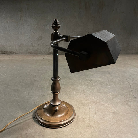 1930 small directional brass desk lamp – Scott Landon Antiques and Interiors