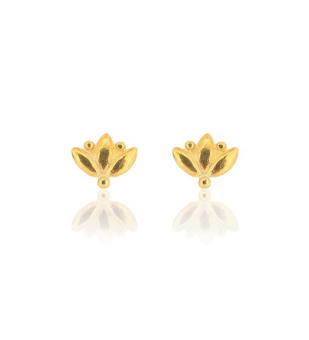 Small Lotus - Stud Earrings
