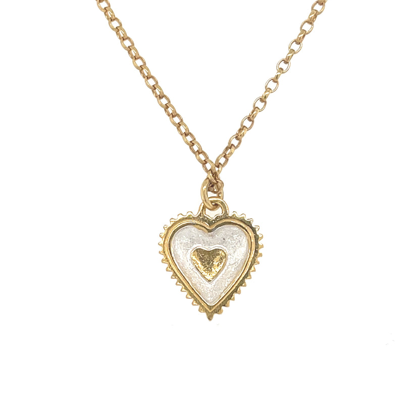 Lulu Heart Pendant - Gold Chain