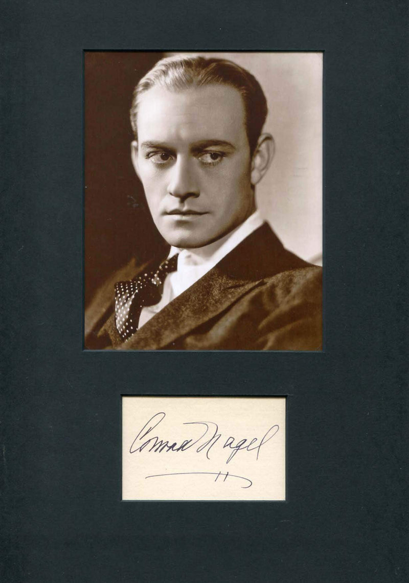 Nagel, Conrad autograph