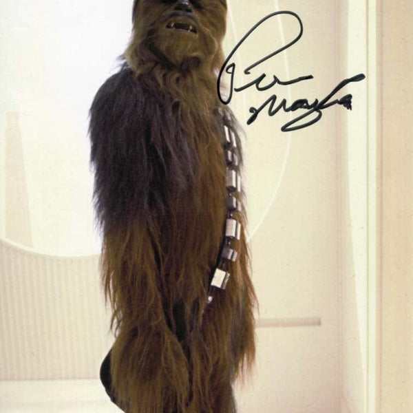 Peter Mayhew Chewbacca autographed 8x10 photograph RP 