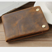 RFID Antimagnetic Lining Two-fold Short Wallet