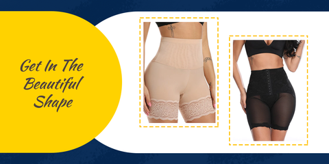 Frauen tragen Shapewear