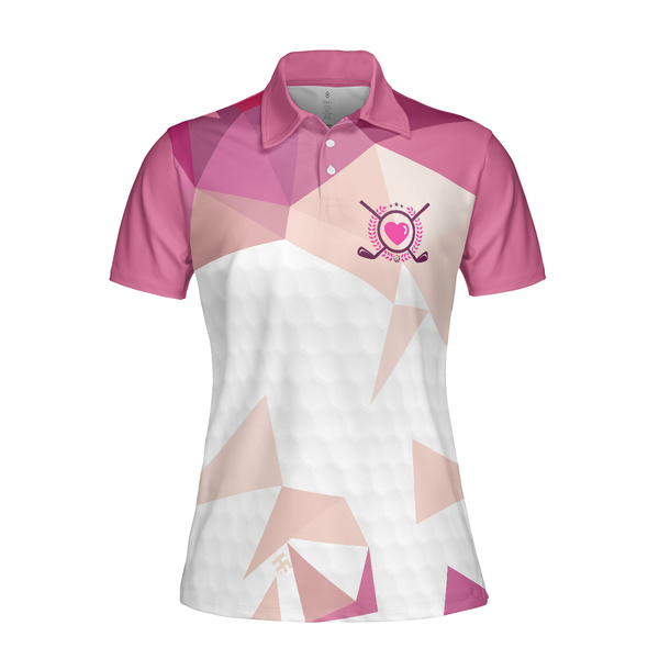 Rip It Sip It Grip It Golf Girl Golf Short Sleeve Women Polo Shirt, Pi ...