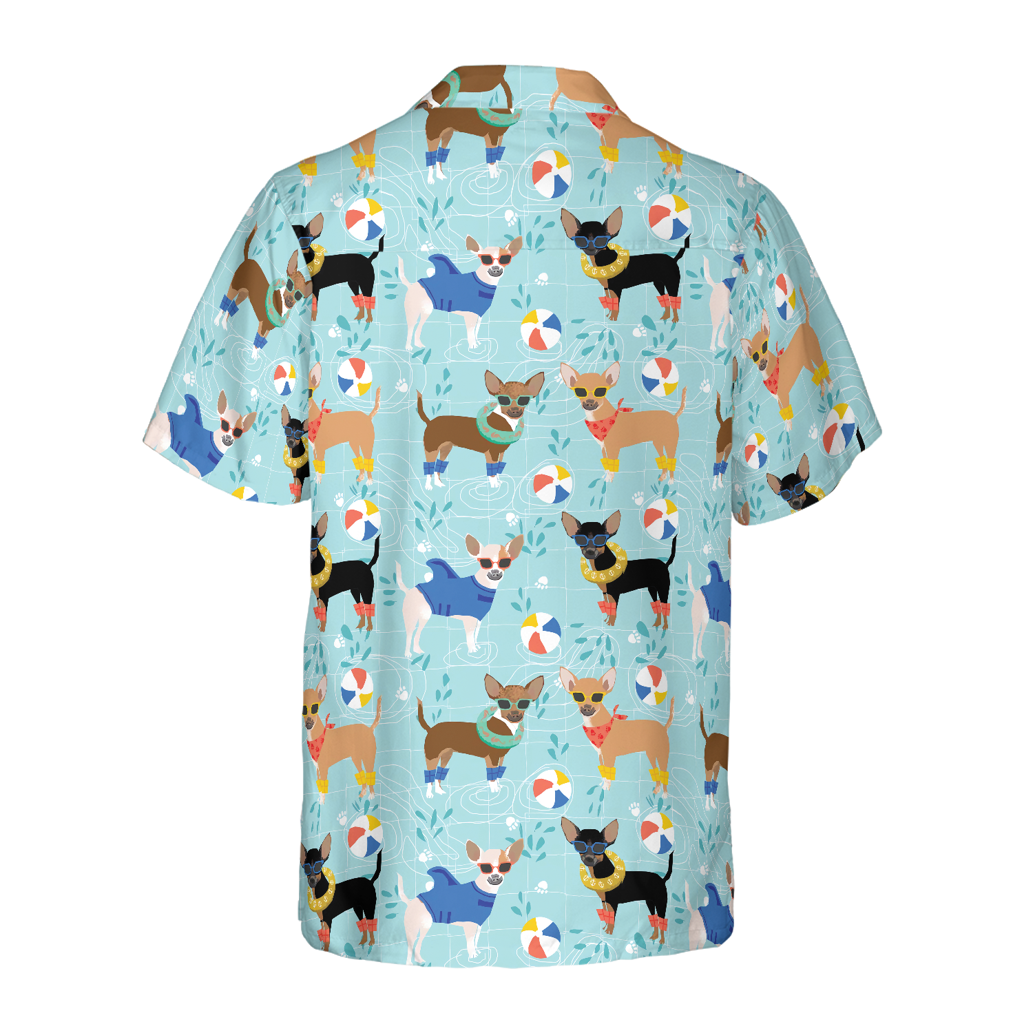 Chihuahua Pool Party Hawaiian Shirt - Hyperfavor