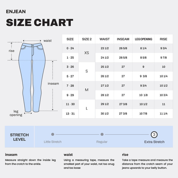 WEP3203 BLACK SIZE CHART