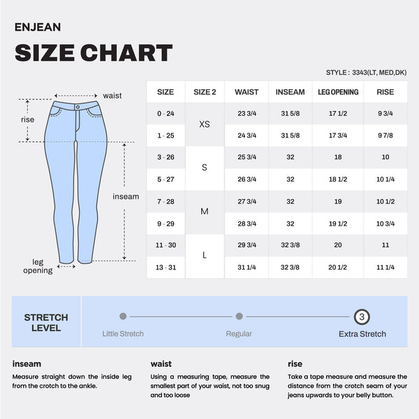 WEP3343 DARK SIZE CHART