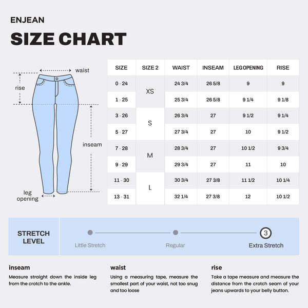 WEP3462 LIGHT SIZE CHART