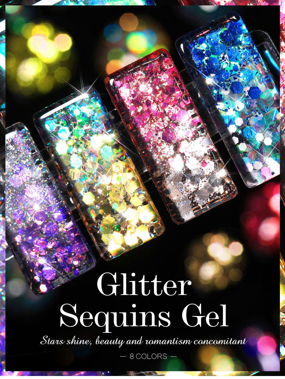 Shine Bright with Bemoauty Glitter Gel - 12 Colors Luminous Iridescent –  iklestar