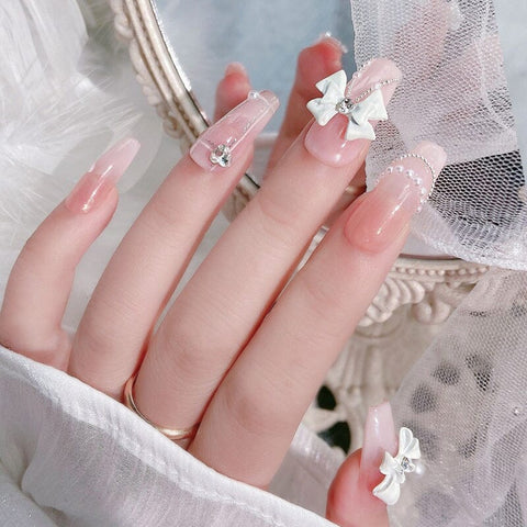 Ribbon and Bow Nails