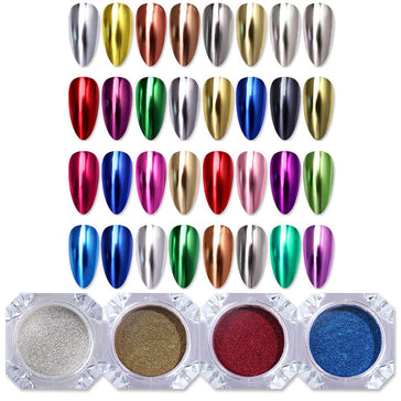 Pearl Chrome Nail Powder Mirror Effect Aurora Magic - Temu