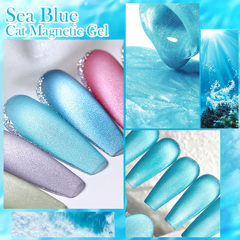 高知インター店】 jewel cat eye magnet gel mermaid blue