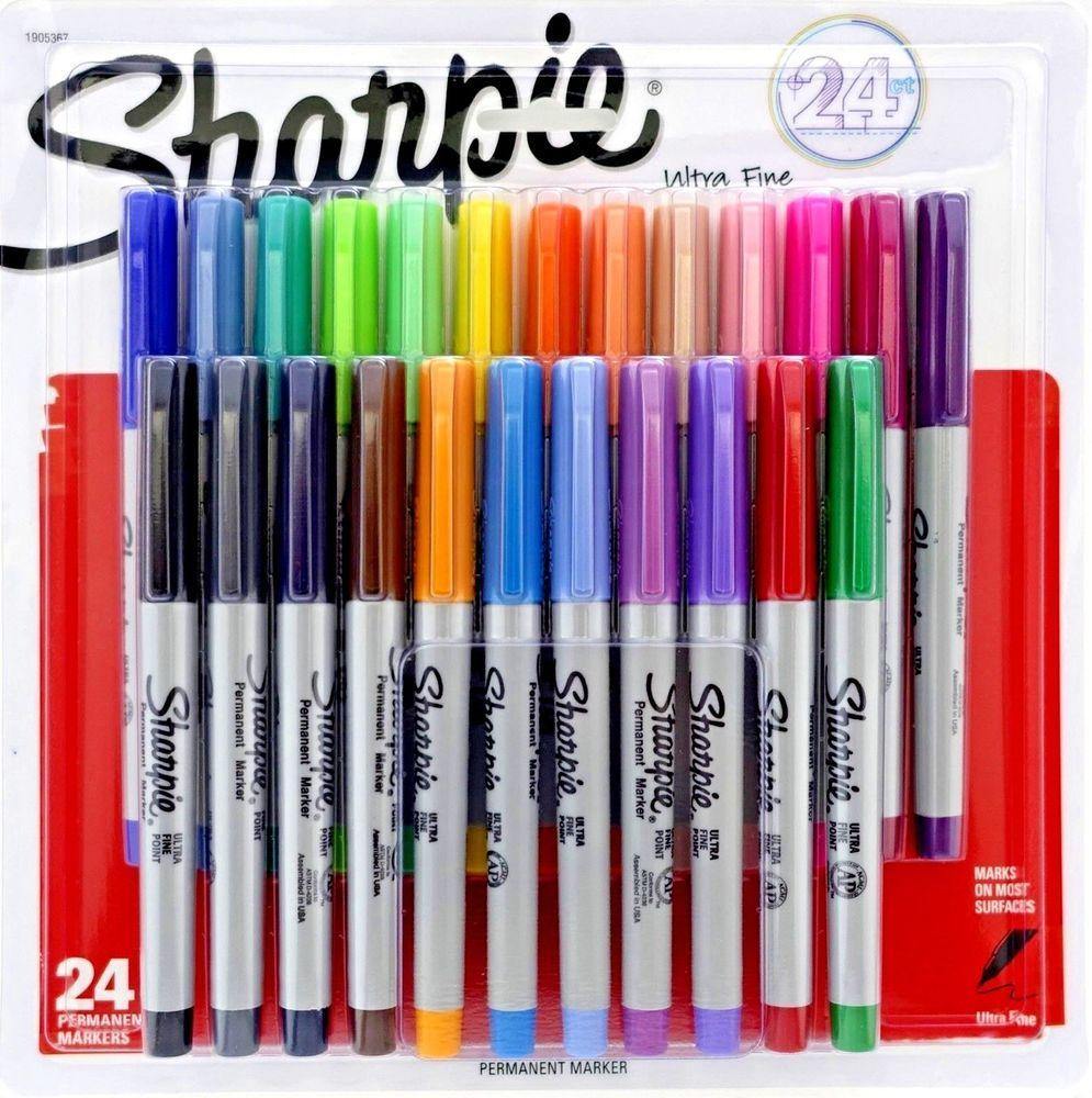 Sharpie Permanent Marker Ultra Fine Point Assorted Colors