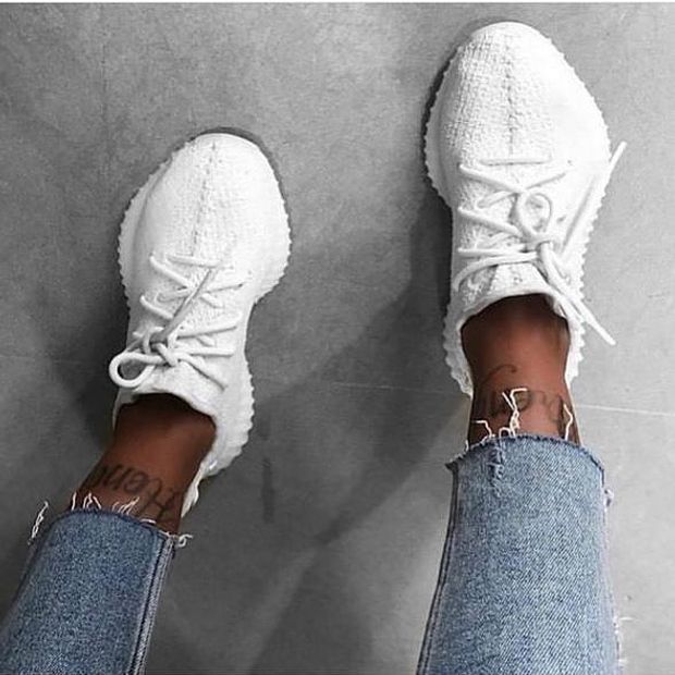Adidas Yeezy Boost 350 V2 Pure White Sports Shoes