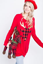 Sparkle Reindeer Tunic - FrouFrou Couture