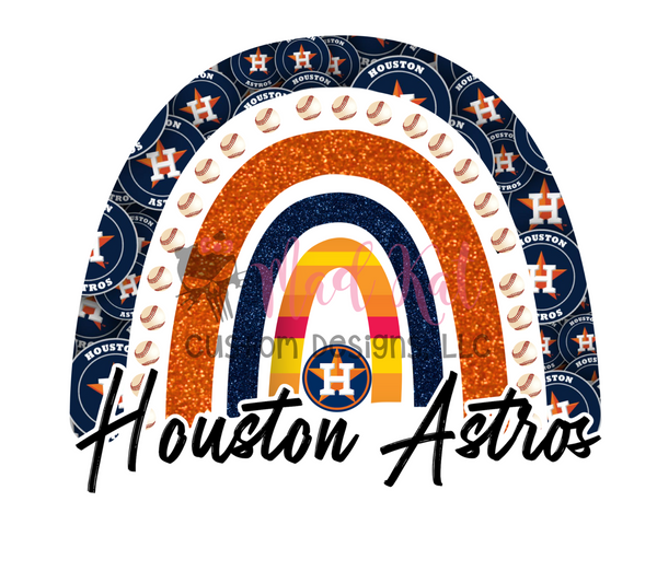 Astros Heart Ready to Press HTV Print Heat Transfer for 