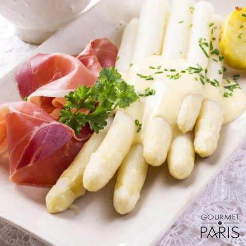 White Asparagus with Serrano ham