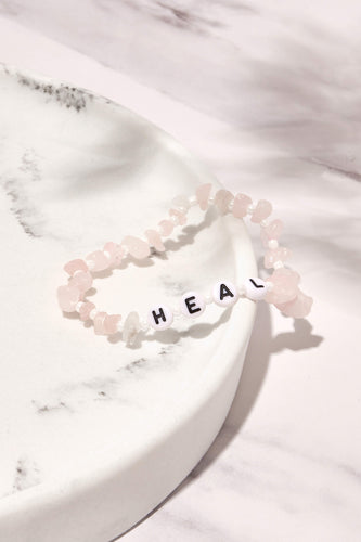 Colourful Crystal Gemstone Word Bracelet With Meaning