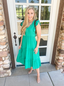 Kayla Tiered Midi Dress