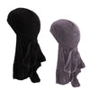 Black & Grey 2 Pack Velvet Durags - FRESHCOUPES.