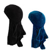 Black & Blue 2 Pack Velvet Durags - FRESHCOUPES.