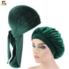 Green Matching Velvet Durag & Bonnet Set - FRESHCOUPES.