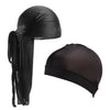 Black Silky Durag & Wave Cap - FRESHCOUPES.