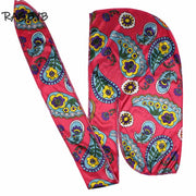 Red Durag With Flower Print