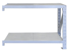 V9122A VISIPLAS 930mm High Add-On Bench with 1200mm x 600mm Shelves on 2 Levels