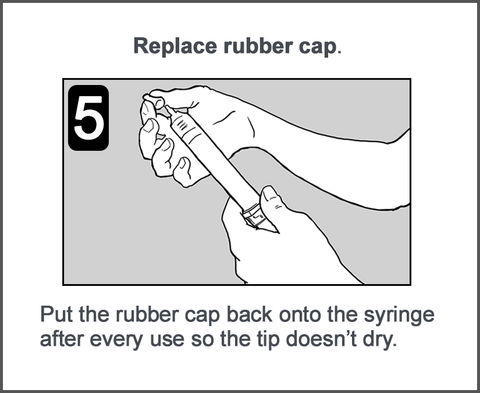 step - 5 instant face lift replace rubber cap to store product