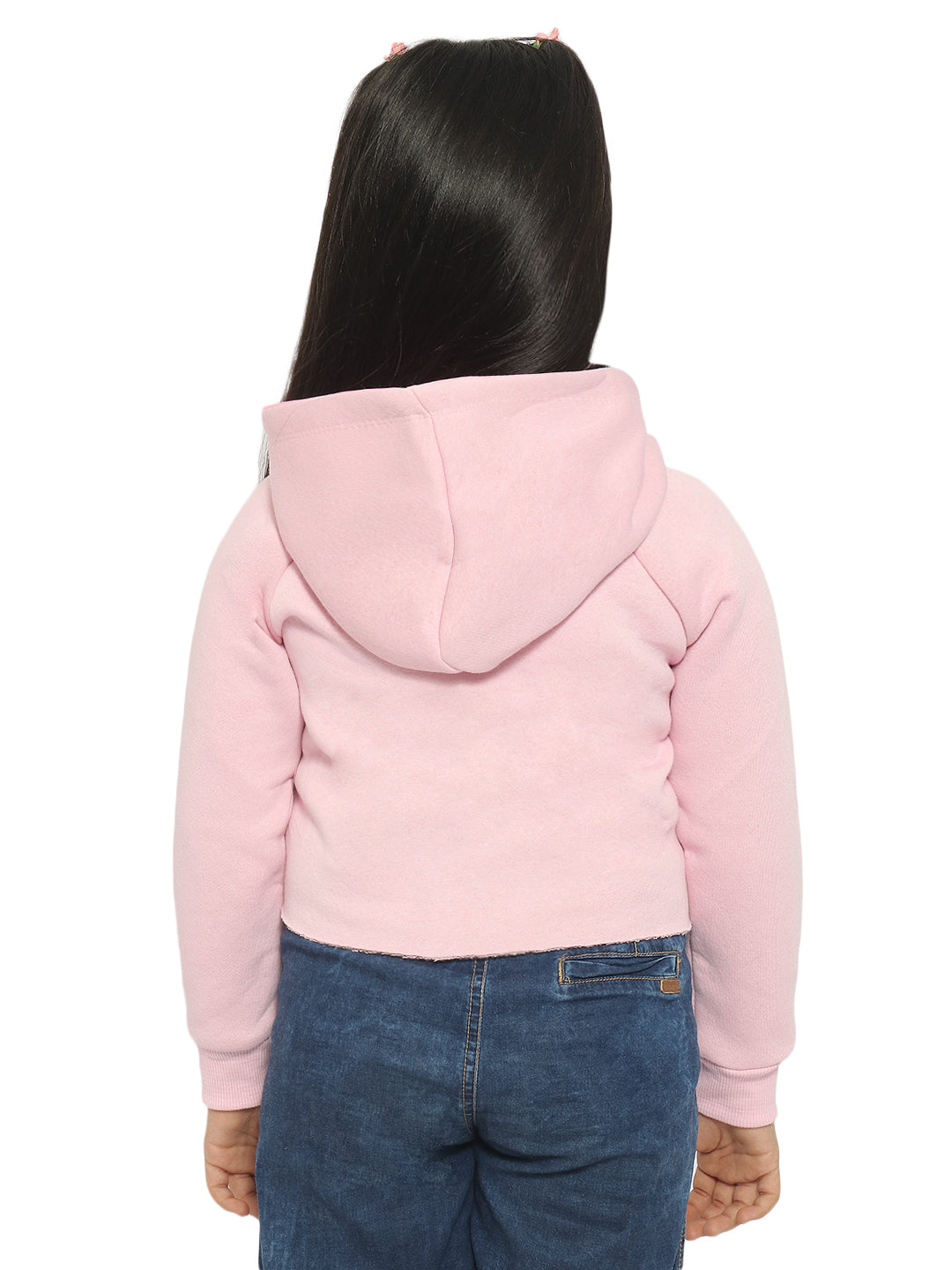 Nautinati Girls Printed Hooded Sweatshirt