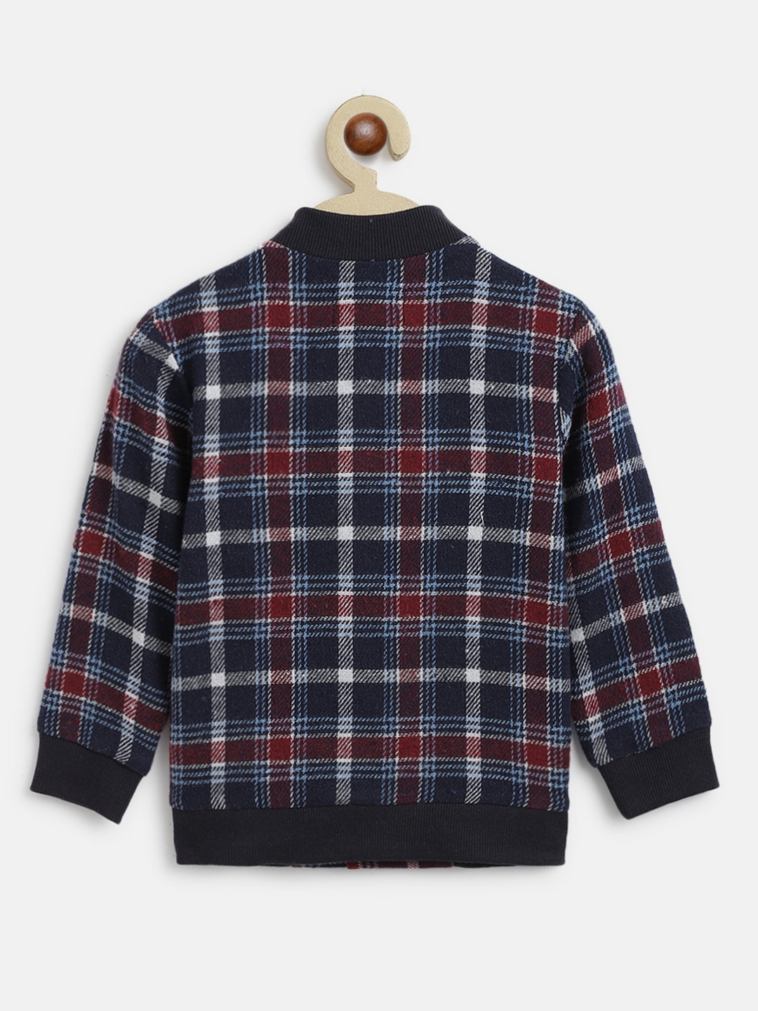 Nautinati Boys Standard Checked Casual Shirt