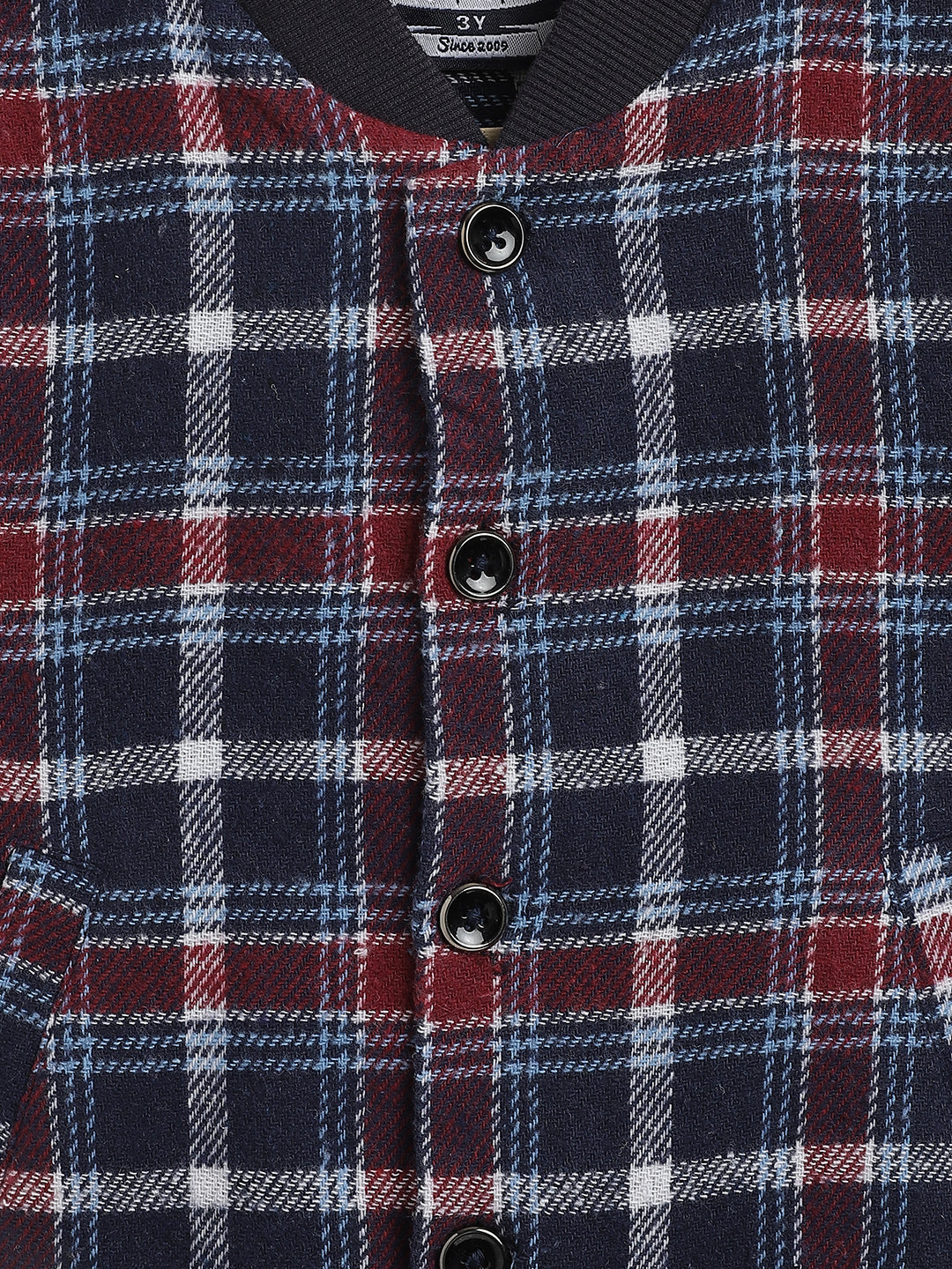 Nautinati Boys Standard Checked Casual Shirt