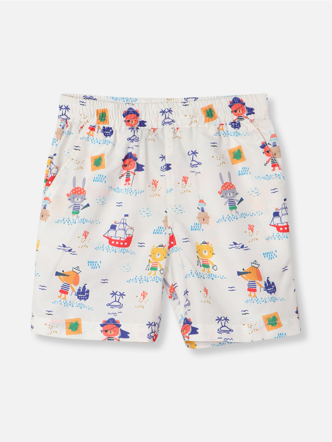 Nautinati Boys Conversational Printed Shorts