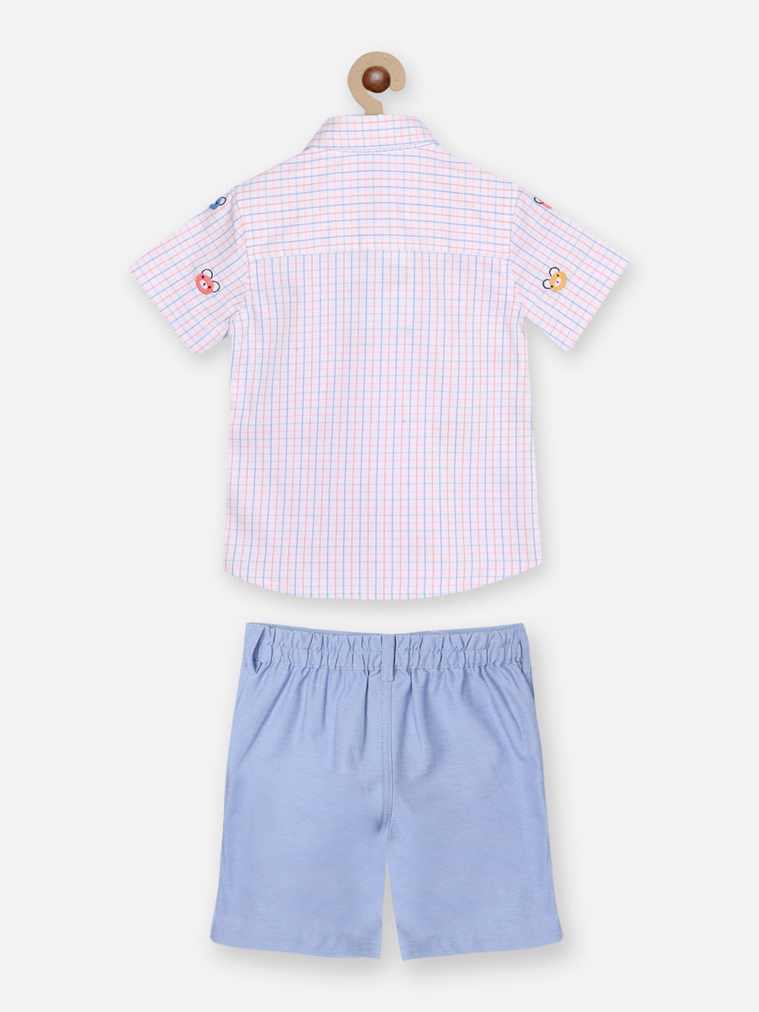 Nautinati Boys Printed Pure Cotton Shirt With Shorts