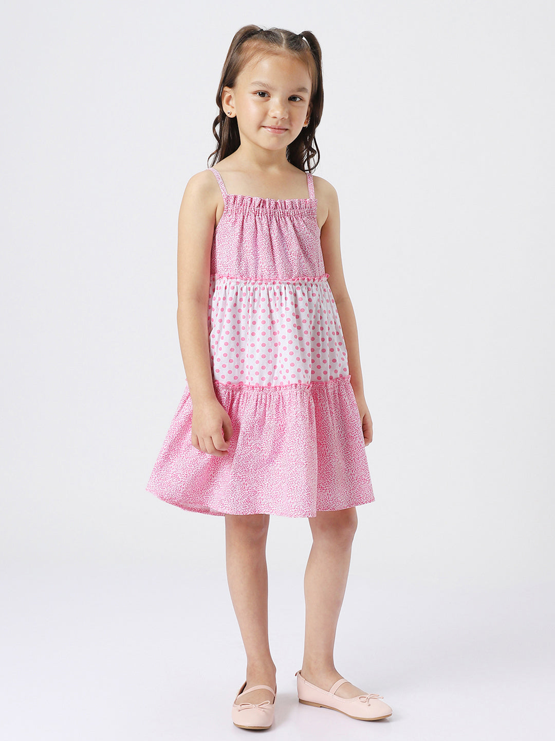 Nauti Nati Polka Dot A-Line Dress