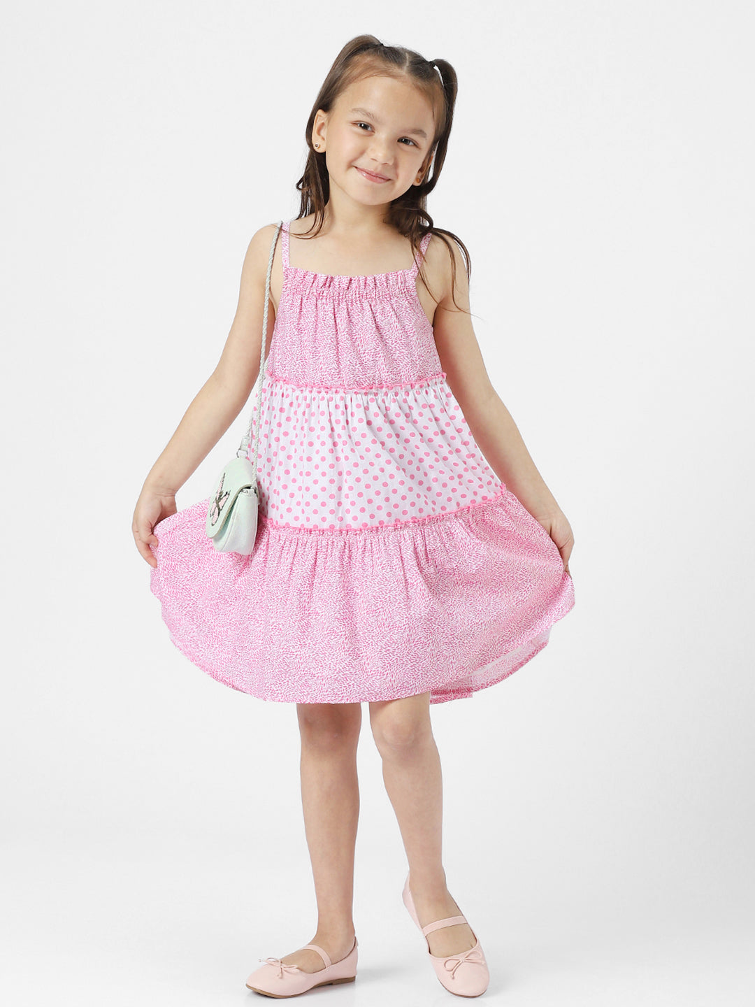 Nauti Nati Polka Dot A-Line Dress