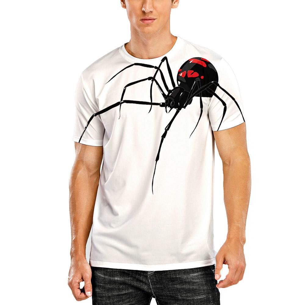 3D Graphic Printed Short Sleeve Shirts Spider – FoliCart